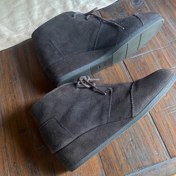 Toms Desert Wedge Suede ankle Booties - Picture 6 of 8